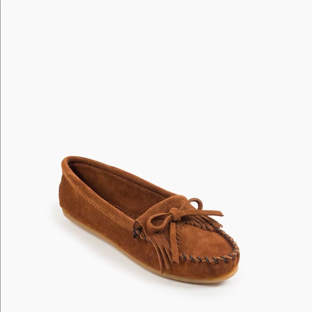 THESE CHESTNUT MOCCASINS ARE MADE WITH